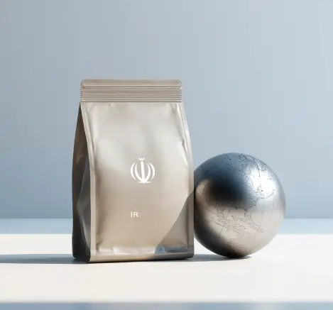 «بسته‌بندی صادراتی محصول ایرانی کنار کره‌ زمین فلزی؛ اوان تجارت»