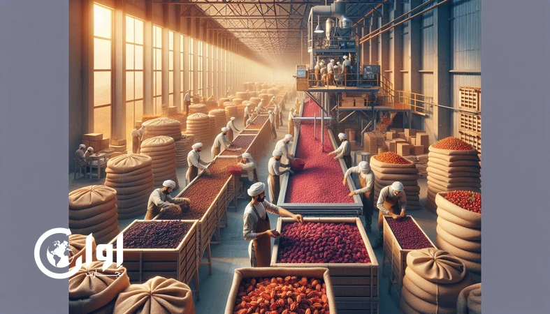 زنجیره ارزش زرشک و عناب بیرجند از برداشت تا بسته‌بندی صادراتی در انبار مدرن