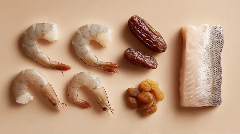 تصویری از چند نمونه از محصولات صادراتی شهر بوشهر