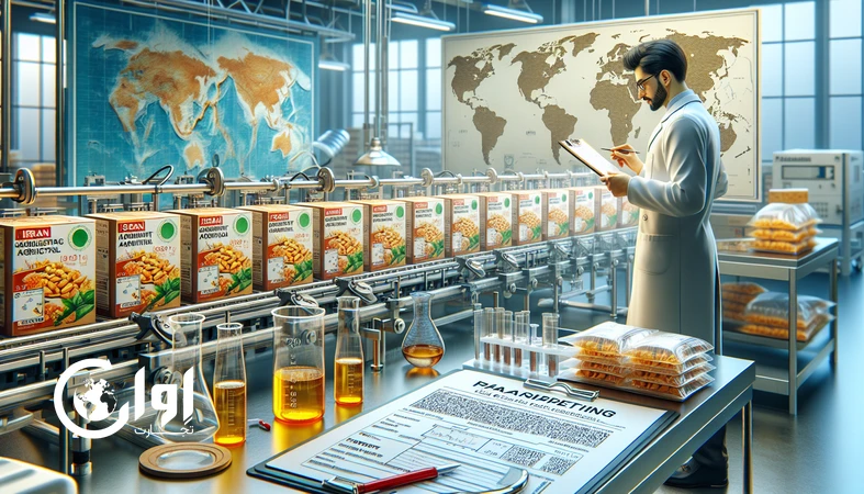 Quality control and laboratory testing of Iranian agricultural and processed food products to meet strict EU food safety standards, HACCP, ISO 22000, MRL and traceability requirements.