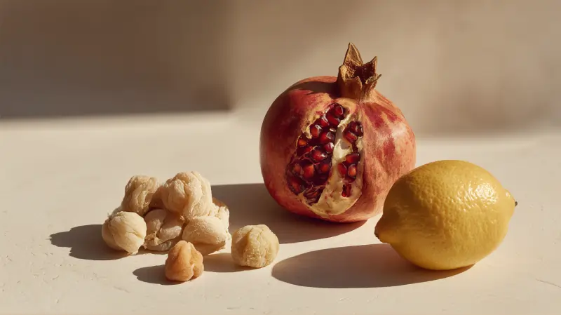 تصویری از محصولات صادراتی فارس، انار، لیمو، انجیر و...