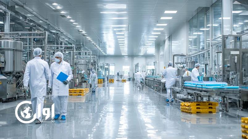نمایی از واحد فرآوری و بسته‌بندی مواد غذایی ایرانی مطابق با الزامات بهداشتی و استانداردهای بین‌المللی ایمنی غذایی برای صادرات