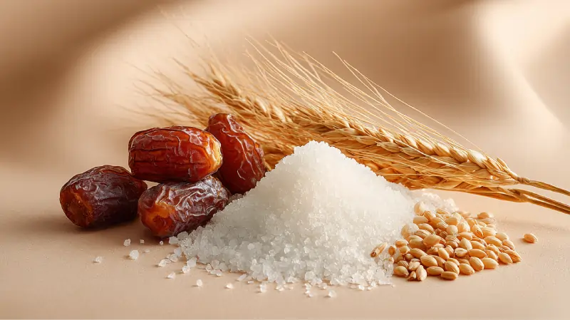 تصویری از محصولات صادراتی استان خوزستان، گندم، نی شکر، خرما و..