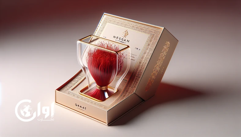 بسته‌بندی پریمیوم و کادویی زعفران نگین قائنات مناسب صادرات و برندهای لوکس