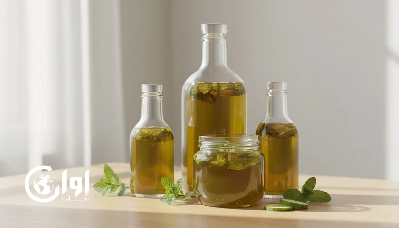 بسته بندی صادراتی شربت سکنجبین در بطری و شیشه با تاکید بر کیفیت، شفافیت و مناسب بودن برای هورکا