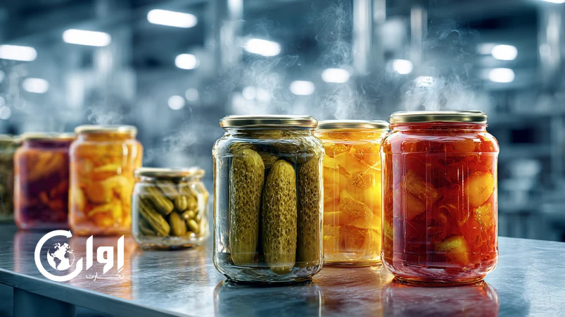 فرمولاسیون و بسته‌بندی هوشمند ترشیجات ایرانی در شیشه، بطری PET و پاکت استندآپ برای افزایش ماندگاری صادراتی