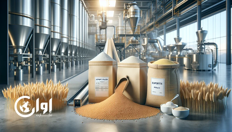 نمایی واقع‌گرایانه از زنجیره ارزش گندم تا آرد، سمولینا و premix آماده‌پخت برای صادرات با تمرکز بر فرآوری و کنترل کیفیت