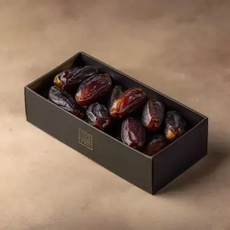 تصویری از خرمای اعلا صادراتی با بسته بندی جعبه. اوان تجارت