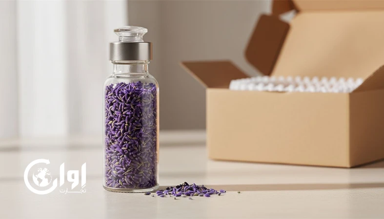 اسطوخودوس خشک بستهبندی شیشه بطری