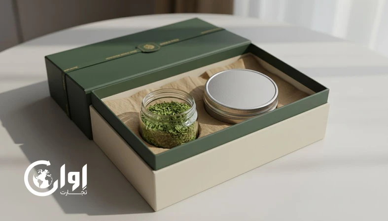 پونه خشک بسته بندی پریمیوم و کادویی در جعبه لوکس، مناسب صادرات و هدیه سازمانی