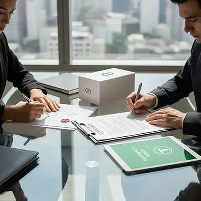 إتمام اتفاقية تصدير إلى قطر مع استكمال إجراءات التعاقد والامتثال لدى أوان تجارة