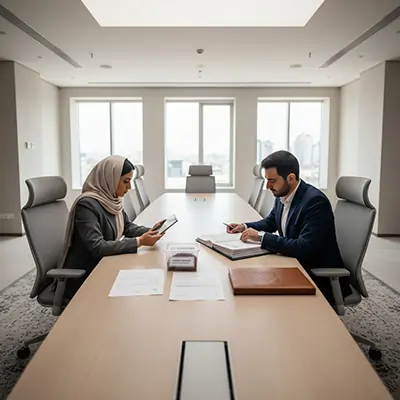 أوان تجارة (EvanTrade) اجتماع لمراجعة سياسة الجودة والامتثال لتصدير الأغذية الإيرانية، مع توثيق المواصفات والوثائق قبل الشحن إلى الخليج.