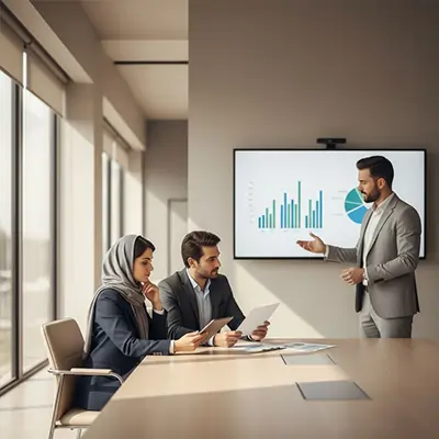 اجتماع فريق أوان تجارة لمراجعة خطة التوريد والتصدير إلى الخليج، مع توثيق الدفعات ومؤشرات الجودة قبل الشحن.